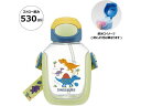 【ポイント2倍★22日20:00〜27日9:59迄】【お取り寄せ】スケーター ワンプッシュストローボトル 530mL ディノサウルス PDSH6DX キャラクターグッズ 教材 学童文具 学童 文具(3)