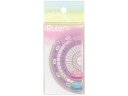 【店内全品ポイント2倍★16日9:59迄】 【お取り寄せ】西敬 マカロンルーラー 分度器 (カシス) MP-9CA 分度器 コンパス 分度器 教材 学童用品