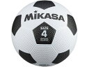 【お取り寄せ】ミカサ サッカー 4号 ゴム ホワイト/ブラック F4-WBK トレーニング器具 スポーツケア 競技備品 スポーツ