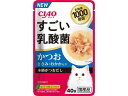 【お取り寄せ】いなば CIAO すごい乳酸菌パウチ 鰹ささみおかか 40g ウェットフード 猫 ペット キャット