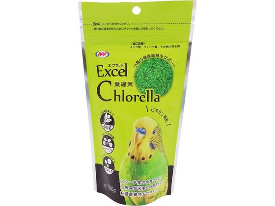 【楽天スーパーSALE限定★ポイント2倍＆2,000円クーポン】ナチュラルペット エクセル 葉緑素 100g オウム インコ フード 鳥 小鳥 ペット