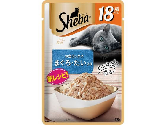 【お取り寄せ】マースジャパン シーバリッチ 18歳以上 お魚ミックス まぐろたい 35g マースジャパン ウェットフード 猫 ペット キャットフード