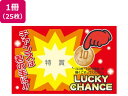 【お取り寄せ】ササガワ 削りカスの出ないスクラッチくじ 特賞 25枚 44-2010 店舗 POP 掲示