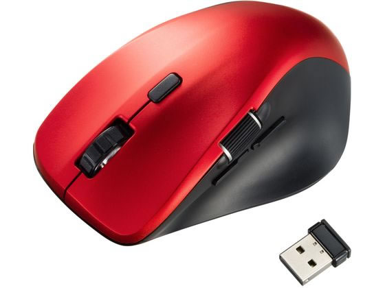 【レビュー投稿で100円OFFクーポン】【お取り寄せ】サンワサプライ 静音ワイヤレスマウス 5ボタン レッド MA-WBS524R マウス キーボード 入力機器 パソコン 家電