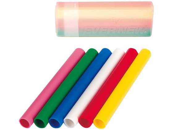 【レビュー投稿で100円OFFクーポン】【お取り寄せ】エバニュー リレーバトン プラ製 中 6色組 EGA185