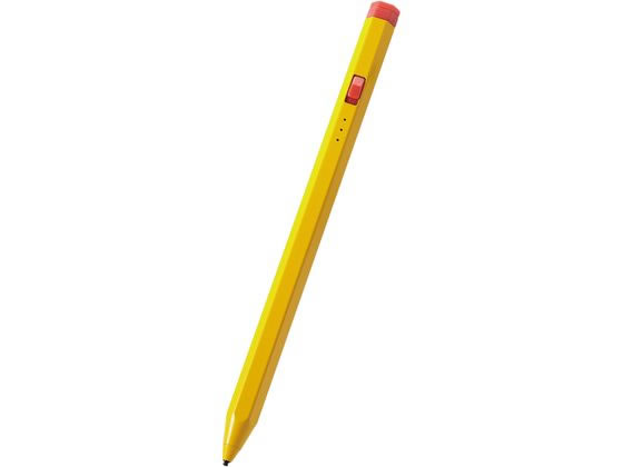 【ブラックフライデー限定★27日9:59迄店内ポイント2倍】【お取り寄せ】エレコム タッチペン スタイラスペン 六角鉛筆 イエロー P-TPACSTEN01YL...