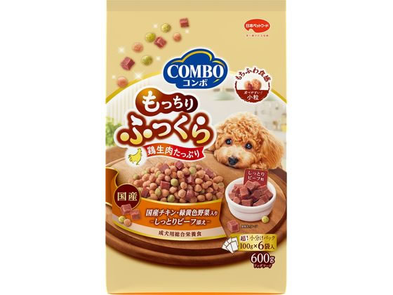【レビュー投稿で100円OFFクーポン】【お取り寄せ】日本ペットフード コンボ ドッグ もっちりふっくら 国産チキン・しっとりビーフ添え 600g 日本ペットフード ドライフード 犬 ペット ドッグフード