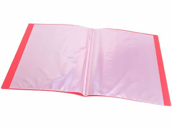 【レビュー投稿で100円OFFクーポン】クリヤーブック エコノミー A4 10ポケット 赤 Forestway A4 固定式クリヤーファイル