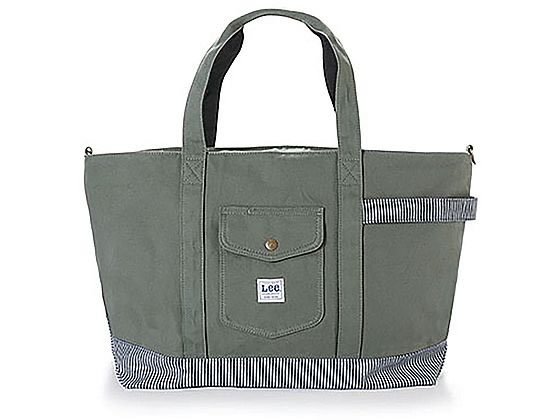 楽天ココデカウ【お取り寄せ】ボンマックス Leeトートバッグ カーキ LWA99005-4-F カバン 小物 介護服 ユニフォーム
