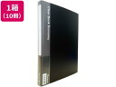 【店内全品ポイント2倍★16日9:59迄】 Forestway クリヤーブック エコノミー A4 40ポケット 黒 10冊 A4 固定式 クリヤーファイル