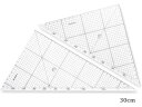 【店内全品ポイント2倍★16日9:59迄】 【お取り寄せ】ステッドラー レイアウト用方眼三角定規 30cm 966 30 三角定規 スケール 教材 学童用品