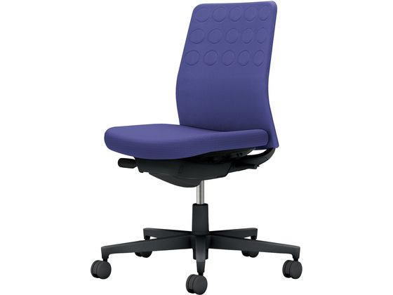 【レビュー投稿で100円OFFクーポン】【メーカー直送】コクヨ モネット 背クッション 肘無 ブラック ディープパープル(W)【代引不可】【組立・設置・送料無料】肘なし 布張りチェア オフィスチェア オフィス家具