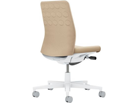 【レビュー投稿で100円OFFクーポン】【メーカー直送】コクヨ モネット 背クッション 肘無 ホワイトグレー ソフトベージュ(W)【代引不可】【組立・設置・送料無料】肘なし 布張りチェア オフィスチェア オフィス家具