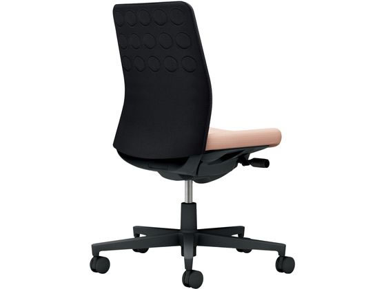 【レビュー投稿で100円OFFクーポン】【メーカー直送】コクヨ モネット 背クッション 肘無 ブラック ブラック アッシュピンク(U)【代引不可】【組立・設置・送料無料】肘なし 布張りチェア オフィスチェア オフィス家具 [2]