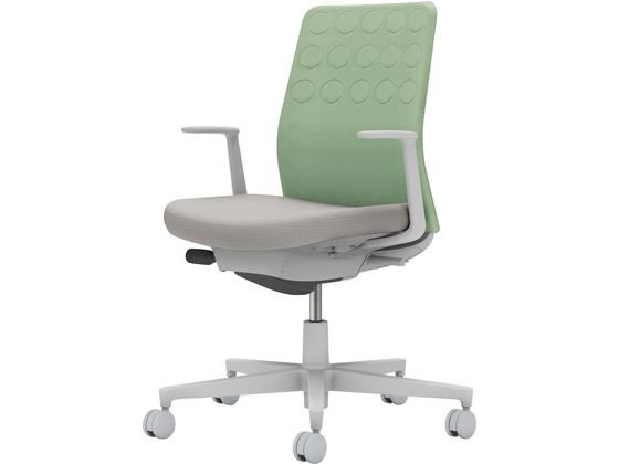 【レビュー投稿で100円OFFクーポン】【メーカー直送】コクヨ モネット 背クッション L肘 ライトグレー ..