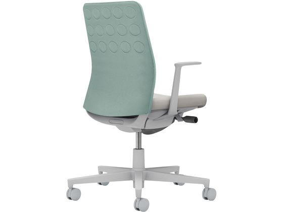 【マラソン限定★2000円クーポン&ポイント2倍】【メーカー直送】コクヨ モネット 背クッション L肘 ライトグレー アッシュターコイズ ライトグレー(W)【代引不可】【組立・設置・送料無料】肘付き 固定肘タイプ 布張りチェア オフィスチェア オフィス家具 [2]