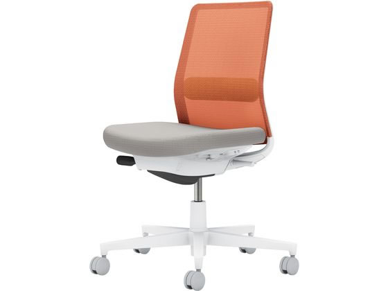 【レビュー投稿で100円OFFクーポン】【メーカー直送】コクヨ モネット 背メッシュ 肘無 ホワイトグレー..