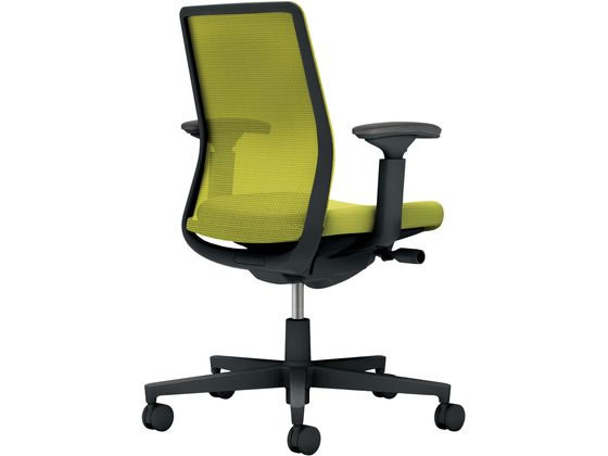 【マラソン限定★ポイント2倍】【メーカー直送】コクヨ モネット 背メッシュ 可動肘 ブラック ライトオリーブ(U)【代引不可】【組立・設置・送料無料】肘なし メッシュチェア オフィスチェア オフィス家具 [2]