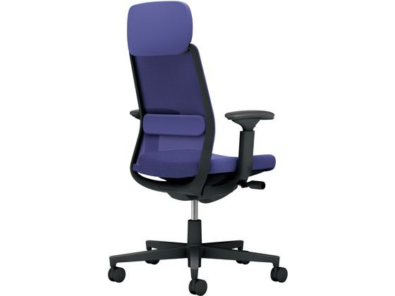 【レビュー投稿で100円OFFクーポン】【メーカー直送】コクヨ モネット 背メッシュ 可動肘 ブラック ディープパープル(U)【代引不可】【組立・設置・送料無料】肘なし メッシュチェア オフィスチェア オフィス家具 [2]