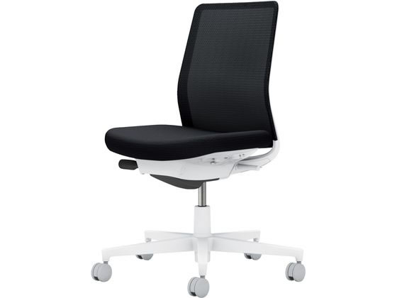 【レビュー投稿で100円OFFクーポン】【メーカー直送】コクヨ モネット 背メッシュ 肘無 ホワイトグレー ブラック(U)【代引不可】【組立・設置・送料無料】肘なし メッシュチェア オフィスチェア オフィス家具