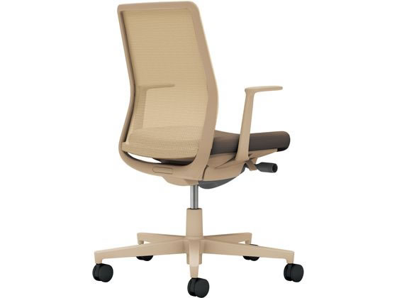 【レビュー投稿で100円OFFクーポン】【メーカー直送】コクヨ モネット 背メッシュ L肘 Sベージュ Sベージュ ダークグレージュ(U)【代引不可】【組立・設置・送料無料】肘付き 固定肘タイプ メッシュチェア オフィスチェア オフィス家具 [2]