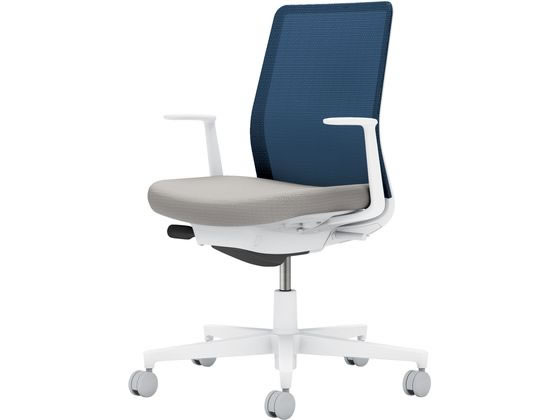 【レビュー投稿で100円OFFクーポン】【メーカー直送】コクヨ モネット 背メッシュ L肘 ホワイトグレー ..