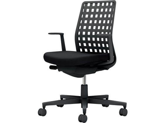 【レビュー投稿で100円OFFクーポン】【メーカー直送】コクヨ モネット 背樹脂シェル L肘 ブラック ブラック ブラック(U)【代引不可】【組立・設置・送料無料】肘なし 樹脂チェア オフィスチェア オフィス家具