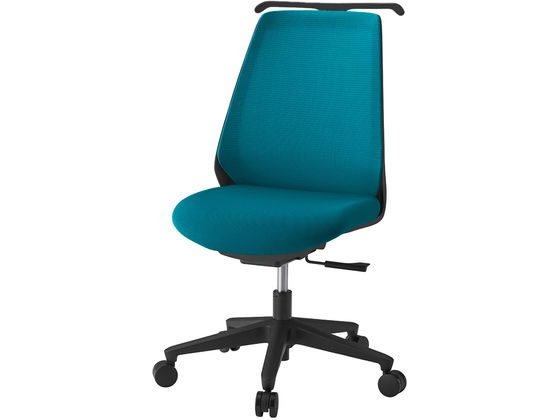 【レビュー投稿で100円OFFクーポン】【メーカー直送】イトーキ ノナチェア 肘なし ウレタンキャスター・ハンガー付 BK BL【代引不可】 肘なし メッシュチェア オフィスチェア オフィス家具