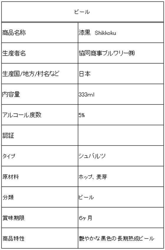 【レビュー投稿で100円OFFクーポン】【お取り寄せ】埼玉 コエドブルワリー 漆黒 shikkoku 瓶 333ml 国産ビール お酒