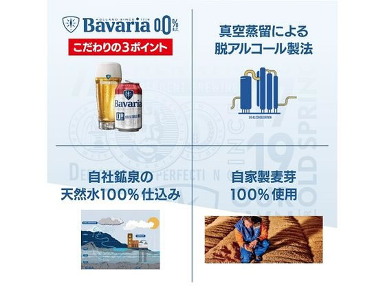 【レビュー投稿で100円OFFクーポン】【お取り寄せ】沢の鶴 Bavaria ノンアルコールビール 330ml×24缶 ビールテイスト ノンアルコール飲料 お酒