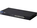 【マラソン限定★2000円クーポン&ポイント2倍】【お取り寄せ】エレコム スイッチングハブ LAN ハブ 16ポート Giga EHB-SG2C16F-PL ス...