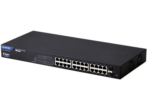 【お取り寄せ】エレコム 法人向け スイッチングハブ 24ポート EHB-SG2C24F-HPL