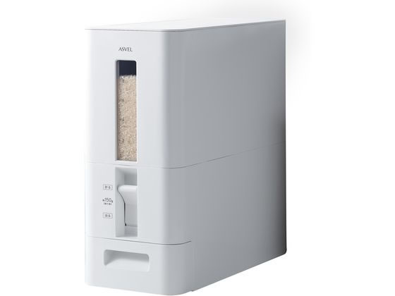 【レビュー投稿で100円OFFクーポン】送料無料 アスベル S計量米びつ 12kg型 A7528 米ひつ 厨房設備 調..