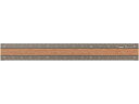 ミドリ(デザインフィル) アルミ&ウッド定規 15cm グレー 42304006 定規 スケール 教材 学童用品