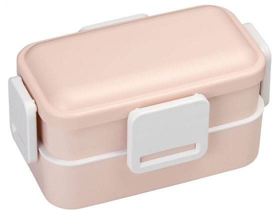 【お取り寄せ】抗菌2段ふわっと弁当箱 600mL くすみピンク PFLB6AG お弁当箱 お弁当 キッチン雑貨