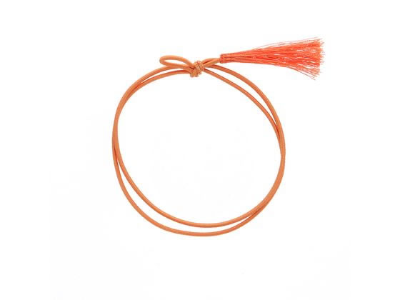 【レビュー投稿で100円OFFクーポン】【お取り寄せ】カラーゴム 彩ゴム房 2重 片花結び 58cm オレンジ 50本 包装 包装紙 ラッピング