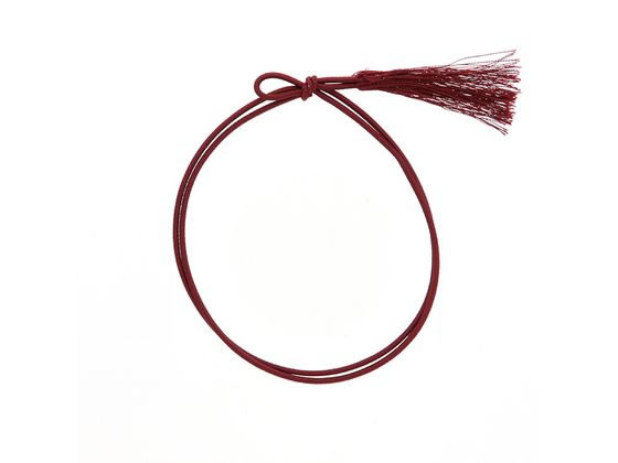 【レビュー投稿で100円OFFクーポン】【お取り寄せ】カラーゴム 彩ゴム房 2重 片花結び 58cm エンジ 50本 包装 包装紙 ラッピング