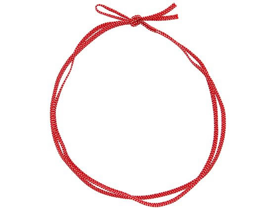 【ブラックフライデー限定★27日9:59迄店内ポイント2倍】【お取り寄せ】カラーゴム 平彩ゴム 2重 片花結び 62cm 赤 50本 001510133 包装 包装紙 ラッピング