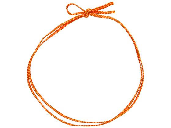 【ブラックフライデー限定★27日9:59迄店内ポイント2倍】【お取り寄せ】カラーゴム 平彩ゴム 2重 片花結び 62cm オレンジ 50本 包装 包装紙 ラッピング