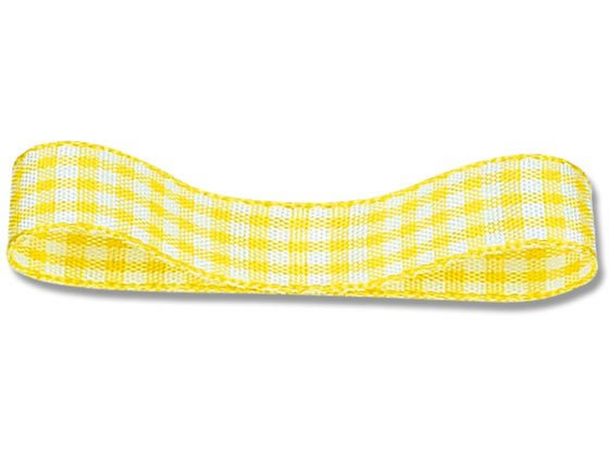 【お取り寄せ】ヘイコー ギンガムリボン 14×30 キイロ 1巻 001424705 リボン 包装紙 包装 ラッピング