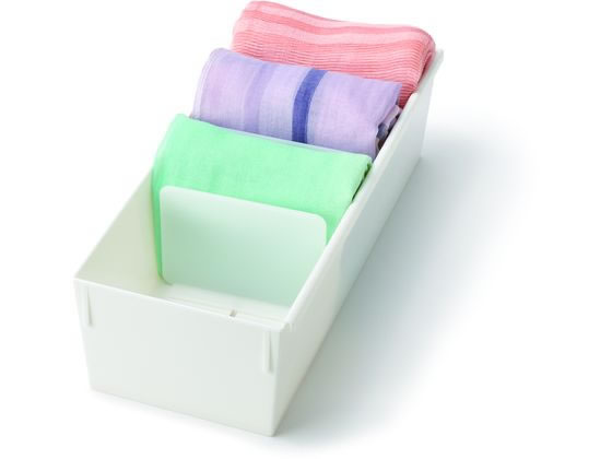 【マラソン限定クーポン★11日9:59迄ポイント2倍】【お取り寄せ】ライクイット サッと取り出し インナーケースM ホワイト 衣装収納 収納 日用雑貨