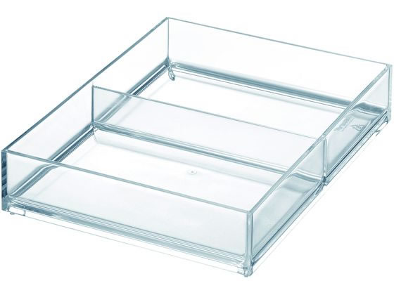 【レビュー投稿で100円OFFクーポン】【お取り寄せ】ライクイット システムトレーA6 (2分割) クリア 小..