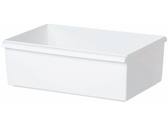 【レビュー投稿で100円OFFクーポン】【お取り寄せ】ライクイット ジャストイット コンテナーワイド(浅) ホワイト 衣装収納 収納 日用雑貨