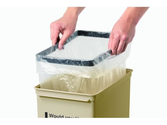 【レビュー投稿で100円OFFクーポン】【お取り寄せ】ライクイット カフェスタイル プッシュダスト (深) アイボリー 分別タイプ ゴミ箱 ゴミ袋 清掃 [3]