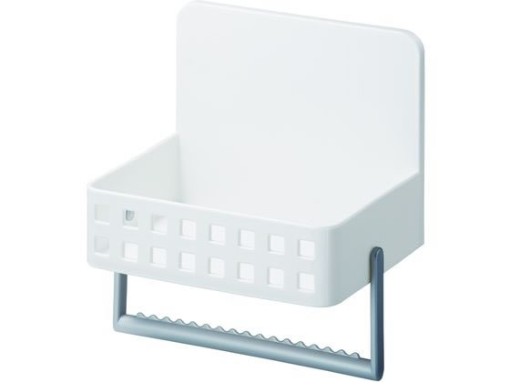 【レビュー投稿で100円OFFクーポン】【お取り寄せ】ライクイット 洗剤ラック(吸盤付き) ホワイト 棚 台 ラック メッシュ ワゴン 収納 厨房 キッチン テーブル