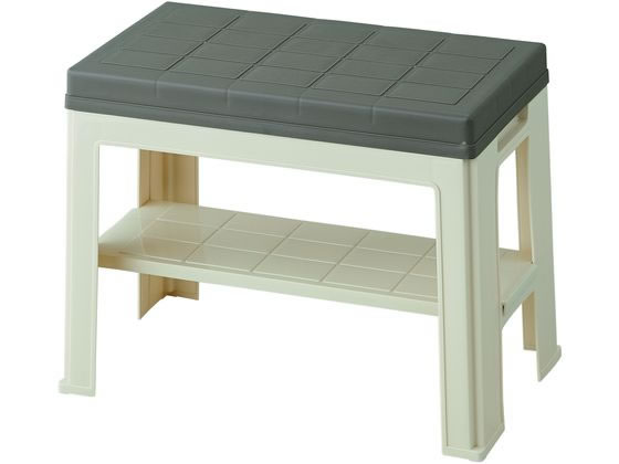 【マラソン限定★ポイント2倍】【お取り寄せ】ライクイット エントランスベンチ ブラウン 収納家具 インテリア 収納