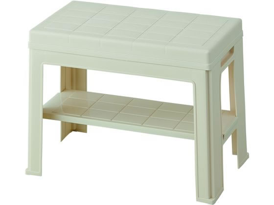 【マラソン限定★ポイント2倍】【お取り寄せ】ライクイット エントランスベンチ アイボリー 収納家具 インテリア 収納