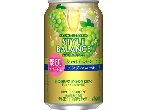 楽天ココデカウアサヒ スタイルバランス シャルドネスパークリング ノンアルコール 350mL チューハイ カクテルテイスト ノンアルコール飲料 お酒