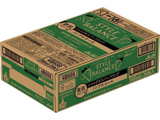 【ポイント2倍★19日20:00〜26日1:59迄】アサヒ スタイルバランス シャルドネスパークリング ノンアルコール 350mL 24缶 チューハイ カクテルテイスト ノンアルコール飲料 お酒