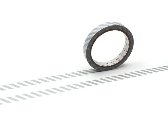 【レビュー投稿で100円OFFクーポン】【お取り寄せ】カモ井 mt large core ストライプ・銀 強粘着 MT01L076 デコレーション用マスキングテ...